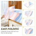thumbnail image 2 of Yayeee Collapsible Cube Storage Bin with Lid Fabric Closet Decorative Basket with Handles, Abstract Blue, 2 of 7