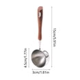 thumbnail image 3 of Weloille Stainless Steel Coffee Spoon 1 Piece, Food Grade Rust-Proof Tea Spoon, Long Handle Stirring Spoon, for Coffee, Tea, Dessert, Kitchen, Restaurant and Daily Use, 3 of 6