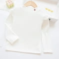 thumbnail image 2 of yocbz Teen Girl Shirts Girls Long Sleeve T Shirts Kids Fall Tops Crewneck Basic Tees White,Size for 5-6 Years, 2 of 4
