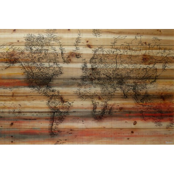 Maailma by Parvez Taj Painting Print on Natural Pine Wood