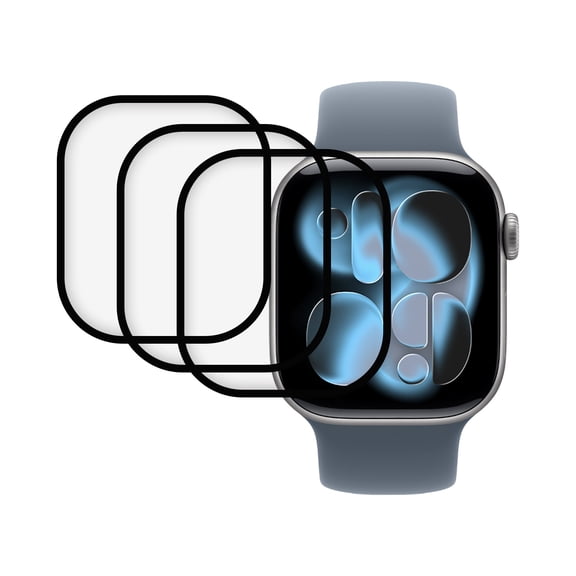 KIQ 3 Pack PMMA Curved Screen Protector for Apple Watch Series 11(42mm)