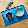 thumbnail image 2 of Vibrant Life Small Silicone Pet Feeding Mat, Blue, 13" x 8", 2 of 5