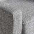 thumbnail image 3 of Benjara Accent Club Chair, Modern Light Gray Padded Seat, Angled Legs, Rubberwood, 3 of 5