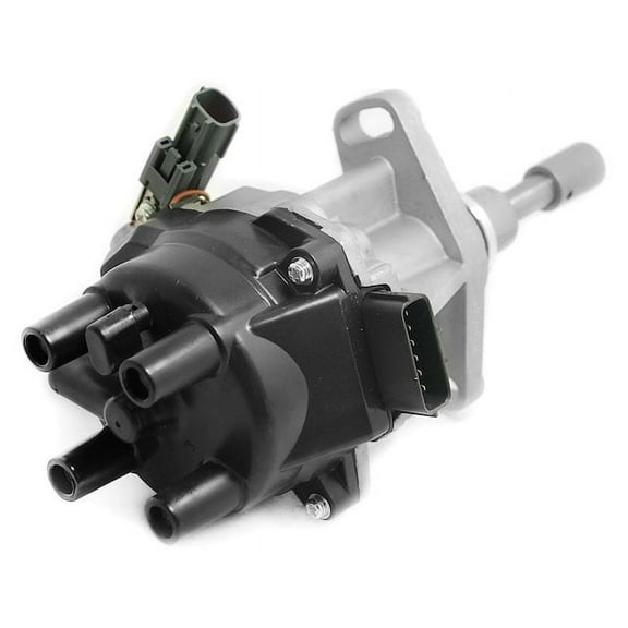 Ignition Distributor with Cap and Rotor - Compatible with 1996 - 1997 Nissan Pickup 2.4L 4-Cylinder