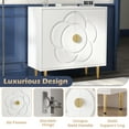 thumbnail image 6 of GETYES Modern Storage Cabinet with Floral Pattern Panel and Adjustable Shelf, 6 of 8