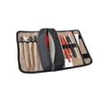 thumbnail image 2 of Oxford Cloth Roll up Tool Bag, Wrench Roll Durable Multi Pockets Portable Small Tool Bag Tool Pouches Storage Case for Electrician Hobbyist, 2 of 8