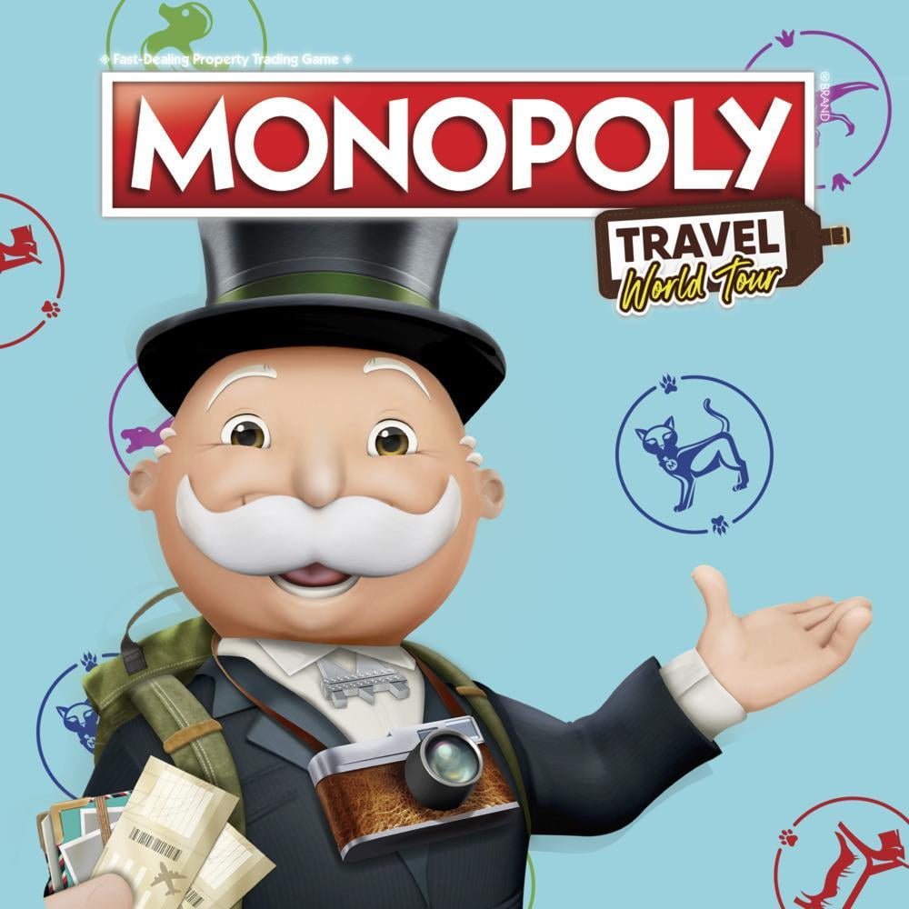 Monopoly Travel Edition: World Tour Board Game for Families