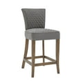 thumbnail image 2 of Home Fare Tabouret Matelassé en Gris, 2 of 4