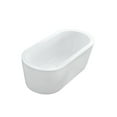 thumbnail image 2 of Wyatt 70 Inch Acrylic Double Ended Freestanding Tub - No Faucet Drillings, 2 of 2