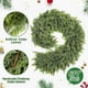 thumbnail image 3 of 1.5m Artificial Cedar Garland, Christmas Garland, Thick Green Needle, Family Fireplace Decoration, Holiday Party, Winter, Festive, Easy Install, Foldable, Metal Frame, For Living Room, 3 of 8
