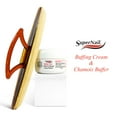 thumbnail image 2 of Supernail Nail Buffing Cream Pink 2oz/56g with Chamois Buffing Buffer 5" Combo, 2 of 4