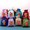 thumbnail image 1 of Bolsas de yute de Navidad, embalaje de lino para joyería de fiesta, Boutique, con cordón, para regalo de dulces, 10x14, 13x18cm, gran oferta, 16 unidades por lote, 1 of 4