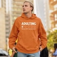 thumbnail image 4 of Adulting Would Not Recommend Sweatshirt Funny Adult Life is Hard Review Humor Parenting 18th Birthday Gen X Hoodie, 4 of 7