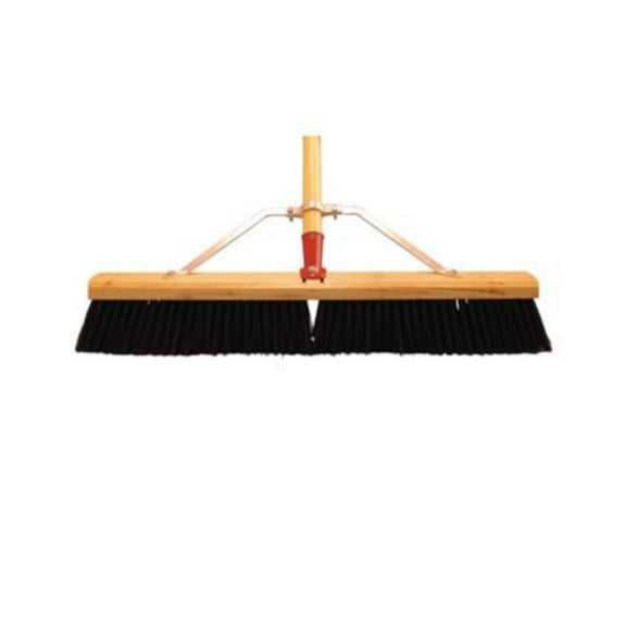 Magnolia Brush Assembled 24 Brown Plastic Garage Broom
