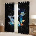 thumbnail image 2 of jejeloiu Boys Personalized Gifts Black Out Curtains,Watercolor Letter J Curtains Pack of 2 (42x63 Each),Outer Space Theme Bedroom Curtains For Boy,Lightweight Room Decoration, 2 of 6