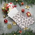 thumbnail image 4 of SKYSONIC Cow Print Christmas Stocking Personalized Large Candy Stocking Hanging Gift Xmas Stockings Decoration for Family Holiday Party Ornaments Decor Fireplace, 4 of 7