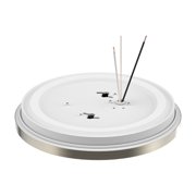 DYMOND Dimmable 13 LED Ceiling Light Adjustable Color Temperature Flush Mount Brushed Nickel Ring