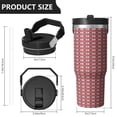 thumbnail image 4 of Modern 30oz Handheld Travel Tumbler with Handle – Double Wall Stainless Steel Insulated Cup, Flip Straw Lid, Leak-Proof & BPA-Free for Hot and Cold Drinks – Durable Coffee & Juice Mug Black, 4 of 7