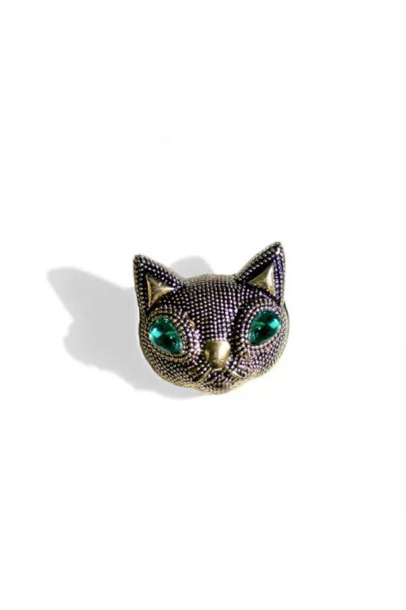 Vintage Delicate Cat Head Brooch Women & Men's Brooch Pin Gift
