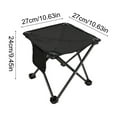 thumbnail image 3 of Stainless Steel Folding Chair Outdoor Portable Camping Picnic Beach Yard Seat 1-Pack, 3 of 6