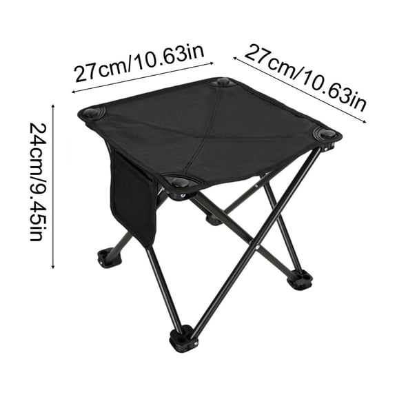 Portable Airplane Travel Foot Rest, Folding Camping Stool, Under Desk Foot Rest at Work for Long Flight, Home and Office Outdoor Hiking Fishing Black
