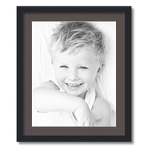 ArtToFrames 20x24 Matted Picture Frame with 16x20 Single Mat Photo Opening Framed in 1.25 Satin Black and 2 Chestnut Mat (FWM-3926-20x24)