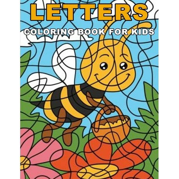 Letters Coloring Book for Kids : Activity Book Teaches Letters & Words