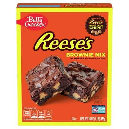 2 Pack - Betty Crocker Reeses Premium Brownie Mix 16 oz Package May Vary