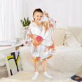 thumbnail image 6 of Wearable Blanket with Sleeves and Pocket Oversized Hooded Sweatshirt 3-14 YR Goldfish S, 6 of 7