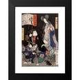 thumbnail image 2 of Tsukioka Yoshitoshi 11x14 Black Modern Framed Museum Art Print Titled - The Ghost of Yaehatahime and Akamatsu Jutamaru Takanori (1866), 2 of 5