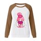 thumbnail image 2 of Gibobby Divertidas Sudaderas Sudadera con capucha informal sin sombrero con cuello redondo y mangas raglán con estampado divertido del día de San Valentín para mujer (Marrón, M), 2 of 5
