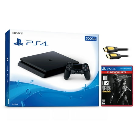 Sony PlayStation 4 Slim The Last of Us: Remastered Bundle 500GB PS4 Gaming Console  Jet Black  with Mytrix High Speed HDMI Sony PlayStation 4 Slim The Last of Us: Remastered Bundle 500GB PS4 Gaming Console  Jet Black  with Mytrix High Speed HDMI