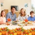 thumbnail image 5 of 133PCS Thanksgiving Party Supplies, Fall Thanksgiving Dinnerware Set for 16 Guests, Pumpkin Maple Leaf Tableware Set with Tablecloth for Autumn Party Decorations, 5 of 7