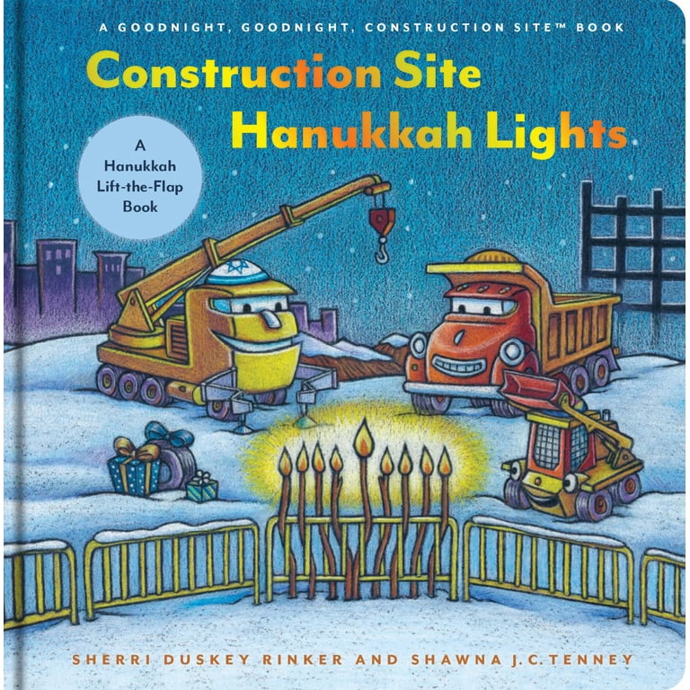 Construction Site Hanukkah Lights Lift-The-Flap Book photo 1