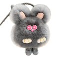 thumbnail image 1 of Soft Cute Bunny Keychain Cute Plush Rabbit Design Soft Comfortable Touch with Hanging Rope Plush Doll Keychain, 1 of 10