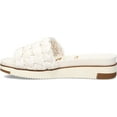 thumbnail image 3 of Sam Edelman Ainslie White Open Round Toe Braided Straps Flat Slide Sandals (White, 10.5), 3 of 6