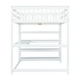 thumbnail image 6 of Euroco Wood Full Loft Bed with Desk and Storage Shelf, White, 6 of 14