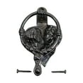 thumbnail image 3 of Chrome Kissing Cherubs Door Knocker 4.75" H x 2.75" W Heavy Duty Silver Chrome Plated Solid Brass Metal Front Door Knockers Tarnish Resistant Finish w/Screws Renovators Supply, 3 of 11