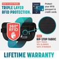 thumbnail image 3 of Money Belt for Travel - Slim Passport Holder Travel Pouch to Protect Your Important Papers and Money - Soft Innovative Rip-Stop Fabric, Secure and Wat, 3 of 6