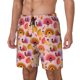 thumbnail image 1 of Fotbe Happy Thanksgiving Turkey Traje de Baño para Hombre – Shorts de Natación de Secado Rápido con Forro y Bolsillos-Large, 1 of 6