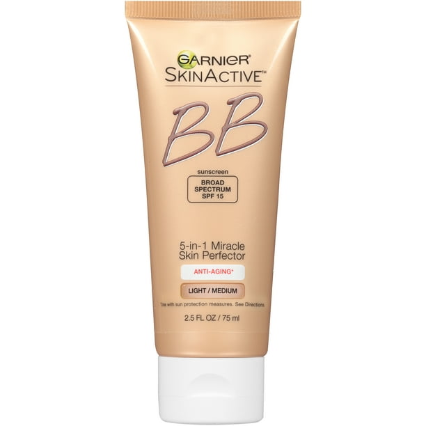 Garnier SkinActive BB Cream Anti-Aging Face Moisturizer, Light/Medium, 2.5 oz - Walmart.com