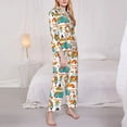 thumbnail image 3 of Sigee Fall Pumpkins And Sunflowers for Women’s Pajama Sets Long-Sleeved Pjs Sets for Women 2 piece Sleepwear-XX-Large, 3 of 7
