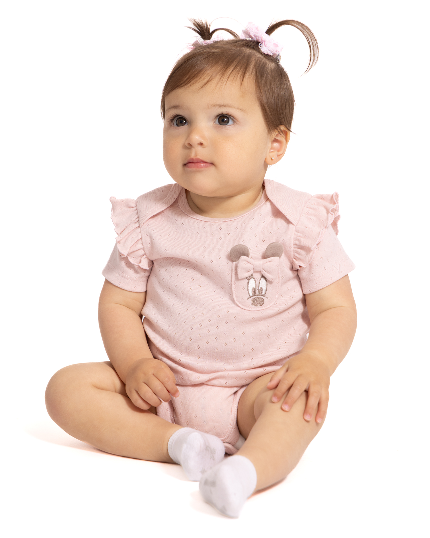 Disney Baby Minnie Mouse Short Sleeve Bodysuits, 3-Pack photo 4