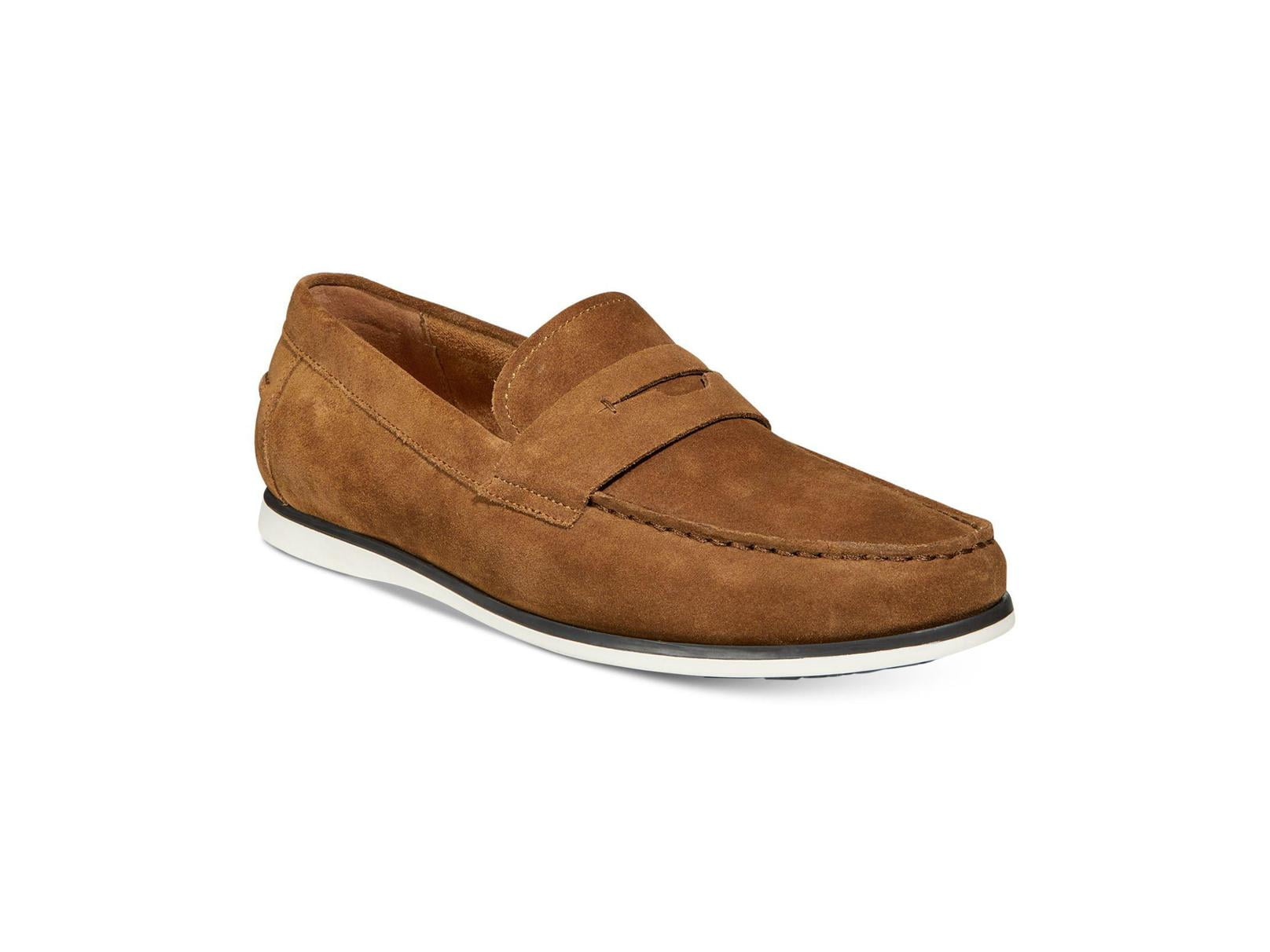 Red Size 11.0 Alfani Mens Sawyer Leather Closed Toe Penny Loafer