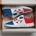 thumbnail image 3 of Dominican Republic Shoes for Men Women Running Sneakers Breathable Casual Sport Tennis Shoes White Size 11, 3 of 5