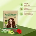 thumbnail image 5 of Nisha Henna Hair Color Powder 15g Sachet Pack of 10 - Natural Brown, 5 of 10