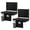 Black, variant on SHOUFTW 2-Pack Stadium Bleacher Chair with Back Support, 350 LBS Capacity, Cup Holder & Storage Pocket, Black