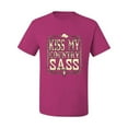 thumbnail image 2 of Wild Bobby, Kiss My Country Sass, Pop Culture, Men Graphic Tee, Fuschia, 4X-Large, 2 of 4