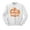 White, variant on Pumpkin Oh My Gourd Sweatshirt Unisex Large White