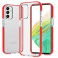 thumbnail image 4 of For Samsung Galaxy S23 Ultra Slim Fit Transparent Plastic TPU Protective Silicone Hard Back PC Hybrid Shockproof Cover ,Xpm Phone Case [ Clear / Red ], 4 of 6